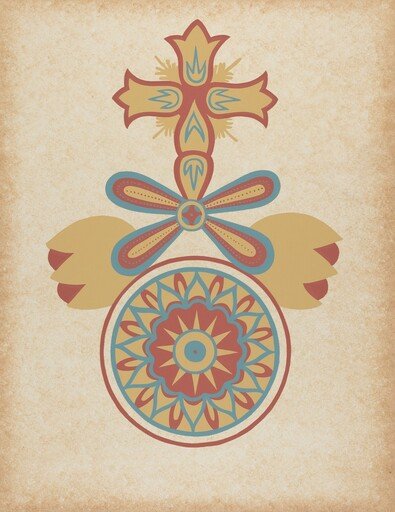 Santa Barbara Mission Doorway Design from the portfolio "Decorative Art of Spanish California"