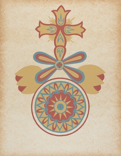 Santa Barbara Mission Doorway Design from the portfolio "Decorative Art of Spanish California"
