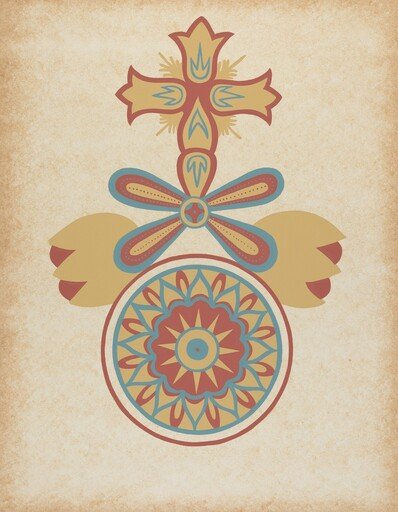 Santa Barbara Mission Doorway Design from the portfolio "Decorative Art of Spanish California"