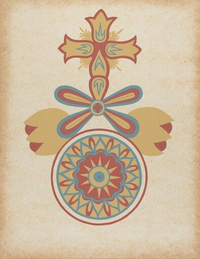 Santa Barbara Mission Doorway Design from the portfolio "Decorative Art of Spanish California"