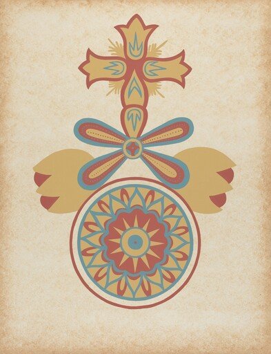 Santa Barbara Mission Doorway Design from the portfolio "Decorative Art of Spanish California"