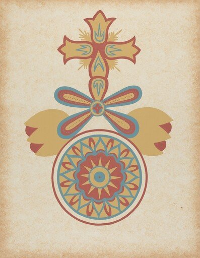Santa Barbara Mission Doorway Design from the portfolio "Decorative Art of Spanish California"