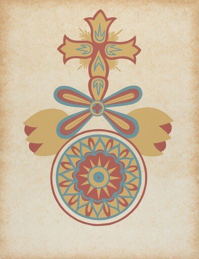 Santa Barbara Mission Doorway Design from the portfolio "Decorative Art of Spanish California"