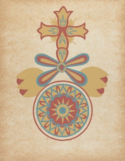 Santa Barbara Mission Doorway Design from the portfolio "Decorative Art of Spanish California"