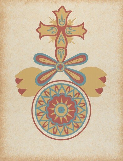 Santa Barbara Mission Doorway Design from the portfolio "Decorative Art of Spanish California"