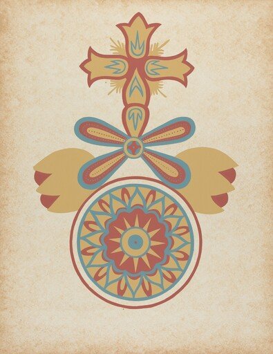 Santa Barbara Mission Doorway Design from the portfolio "Decorative Art of Spanish California"