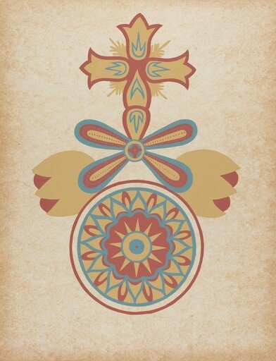 Santa Barbara Mission Doorway Design from the portfolio "Decorative Art of Spanish California"