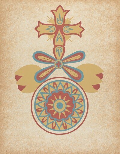 Santa Barbara Mission Doorway Design from the portfolio "Decorative Art of Spanish California"