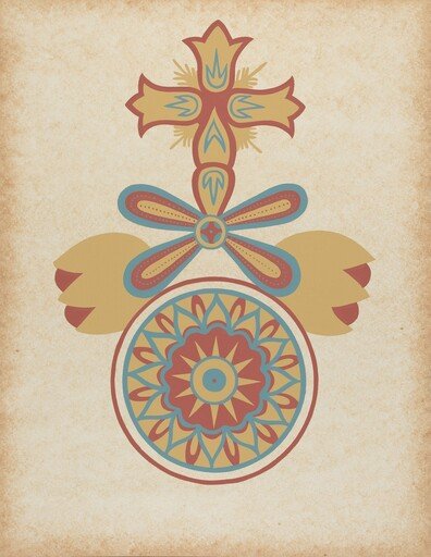 Santa Barbara Mission Doorway Design from the portfolio "Decorative Art of Spanish California"