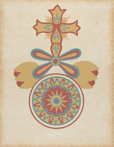 Santa Barbara Mission Doorway Design from the portfolio "Decorative Art of Spanish California"