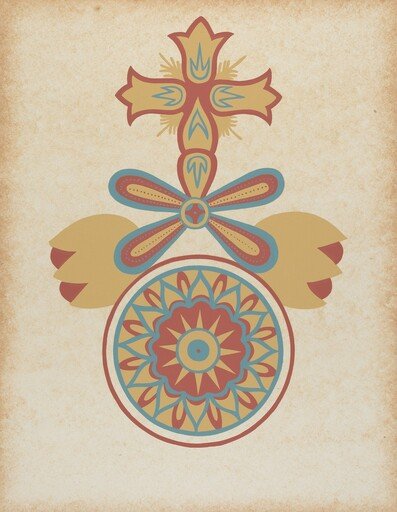 Santa Barbara Mission Doorway Design from the portfolio "Decorative Art of Spanish California"
