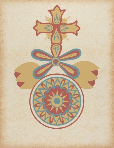 Santa Barbara Mission Doorway Design from the portfolio "Decorative Art of Spanish California"