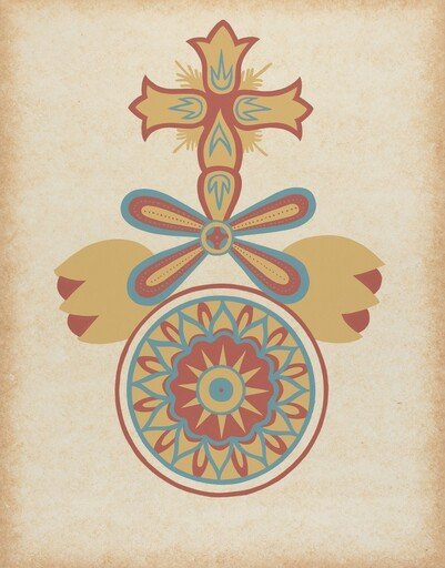 Santa Barbara Mission Doorway Design from the portfolio "Decorative Art of Spanish California"