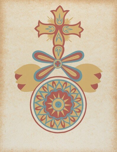 Santa Barbara Mission Doorway Design from the portfolio "Decorative Art of Spanish California"