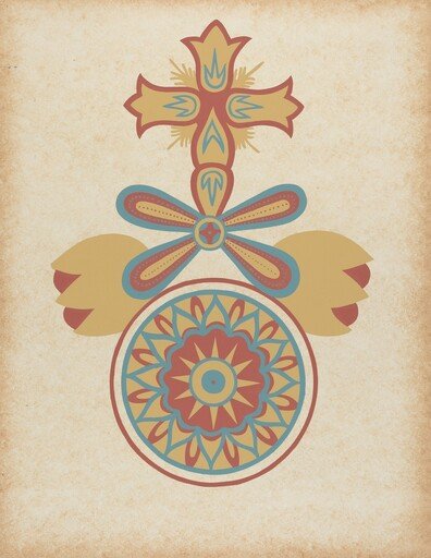 Santa Barbara Mission Doorway Design from the portfolio "Decorative Art of Spanish California"