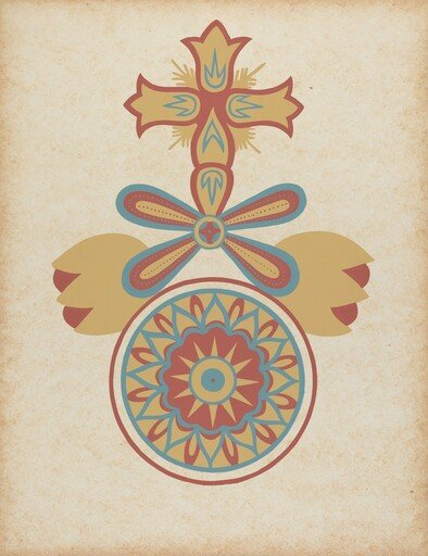 Santa Barbara Mission Doorway Design from the portfolio "Decorative Art of Spanish California"