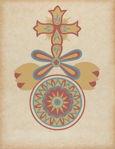 Santa Barbara Mission Doorway Design from the portfolio "Decorative Art of Spanish California"