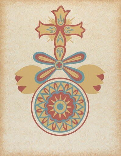 Santa Barbara Mission Doorway Design from the portfolio "Decorative Art of Spanish California"