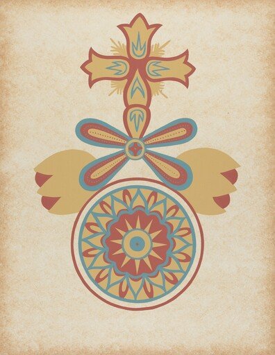 Santa Barbara Mission Doorway Design from the portfolio "Decorative Art of Spanish California"