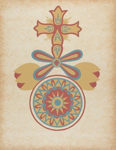 Santa Barbara Mission Doorway Design from the portfolio "Decorative Art of Spanish California"