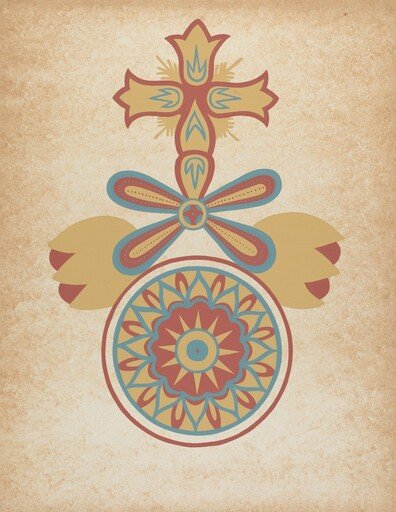 Santa Barbara Mission Doorway Design from the portfolio "Decorative Art of Spanish California"