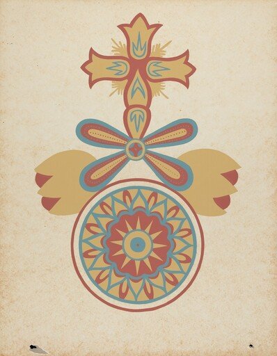 Santa Barbara Mission Doorway Design from the portfolio "Decorative Art of Spanish California"
