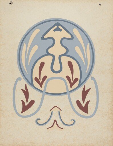 Asistencia of San Antonio de Pala Wall Design from the portfolio "Decorative Art of Spanish California"