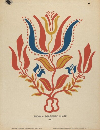 Plate 2: From Portfolio "Folk Art of Rural Pennsylvania"