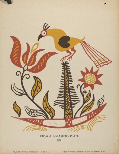 Plate 14: From Portfolio "Folk Art of Rural Pennsylvania"