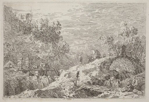 Mountain Landscape with Five Bridges