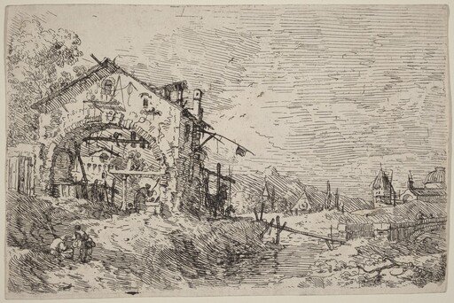 Landscape with a Woman at a Well