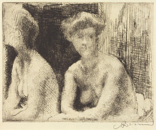 Nude Woman by a Looking Glass (Femme Nue Auprès d'une Glace)