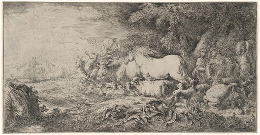 The Animals Going toward the Ark