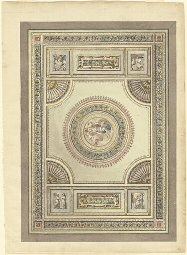 An Ornate Ceiling with an Allegory of Spring