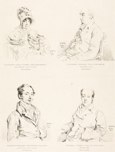 Sylvester (Douglas) Lord Glenbervie; Katherine Anne (North) Glenbervie; Frederic (North) Earl of Guilford; Frederic Sylvester Douglas