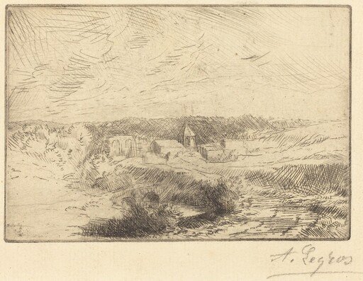 Village of Wimille, near Boulogne  (Village de Wimille, pres Boulogne)