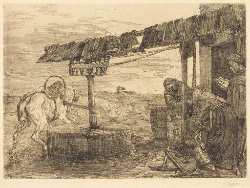 Horse-driven Mill (Le manege)