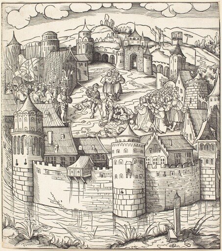 Execution of a Man at a Market-Place of a Town