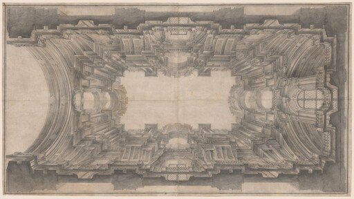Illusionistic Architecture for the Vault of San Ignazio