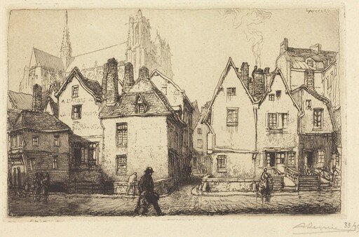 Old Houses at Amiens (Vieilles maisons a Amiens)