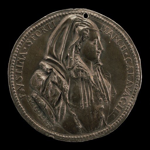 Faustina Sforza, born c. 1532, Marchioness of Caravaggio 1546