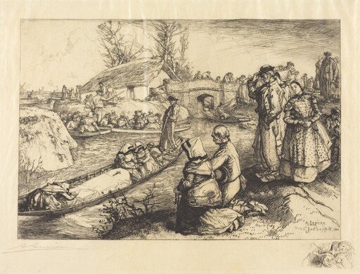 Burial in the Vendeen Marsh (Un enterrement dans le marais Vendeen)