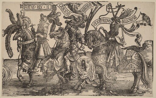 Arthur, Charles the Great (Charlemagne), Godfry of Bouillon
