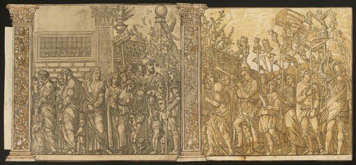 The Triumph of Julius Caesar [no.7 and 8 plus 2 columns]