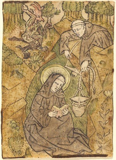 Saint Benedict and the Monk Romanus
