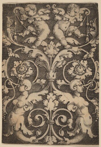 Upright Ornament with Two Sirens