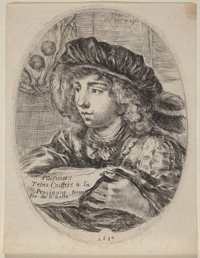 Title Page for "Plusieurs Testes Coiffées a la Persienne"