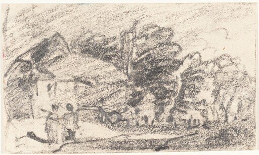 Two Figures on a Country Road