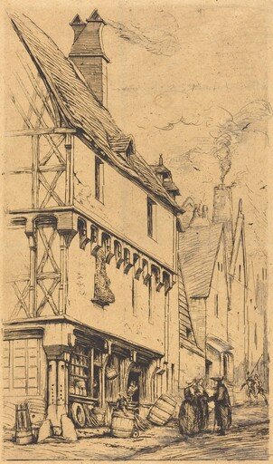 Ancienne habitation à Bourges, dite "La Maison du Musicien" (An Old House at Bourges, Sometimes Called the "Musician's House")