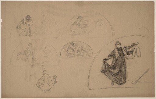 Studies for a Lunette